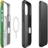 Jamaican Flag Dark Wood iPhone 16 Pro Magsafe Impact Case